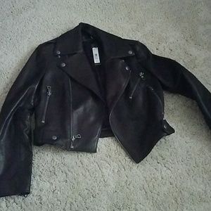 alice+Olivia 100% real leather biker jacket